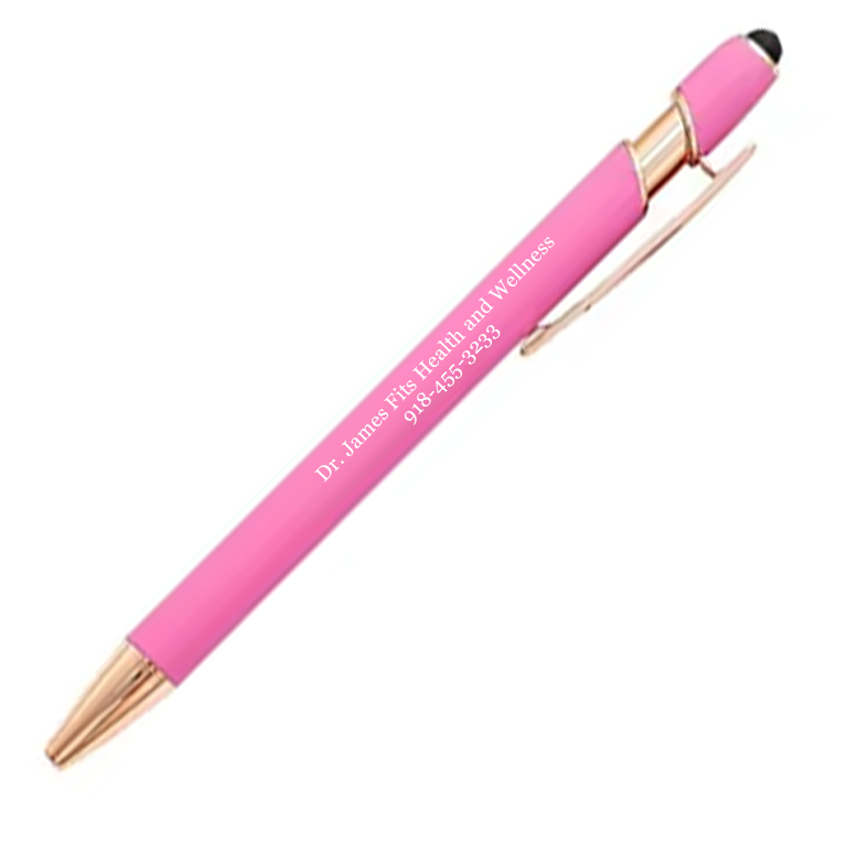 Rose Gold Pink Metal Soft Touch Pens