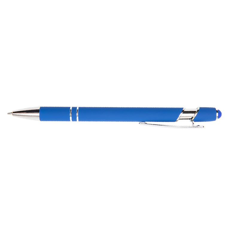 Royal Blue Metal Soft Touch Pens